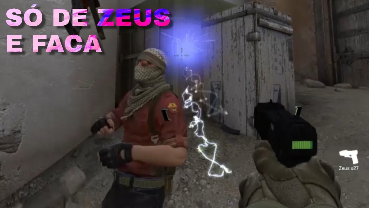 CS GO: Só pode Zeus e faca, contra dois players - YouTube