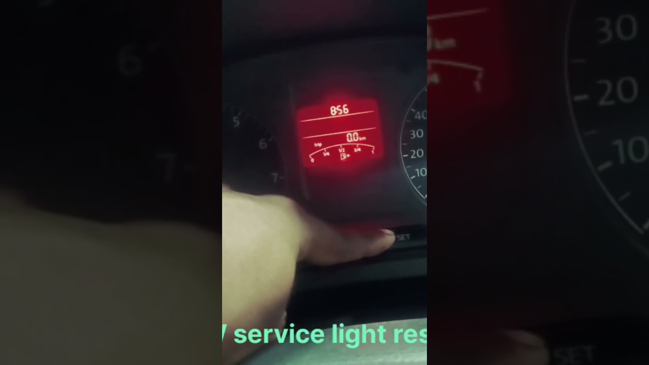 VW polo service light reset