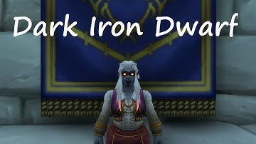 Dark Iron Dwarf Character Creation