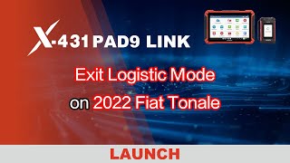 X-431 PAD9 LINK | Perform Exit Logistics Mode on 2022 Fiat Tonale screenshot 3