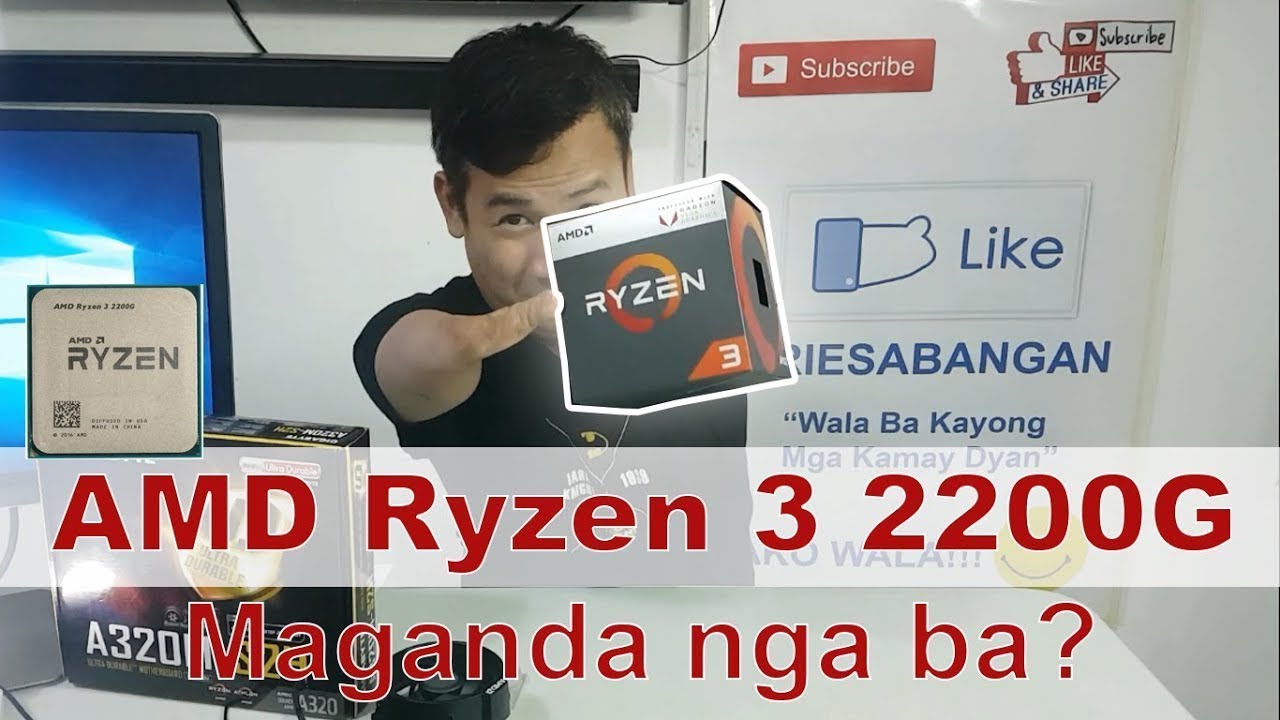 AMD Ryzen 3 2200G Review and Unboxing | ARIESABANGAN - YouTube