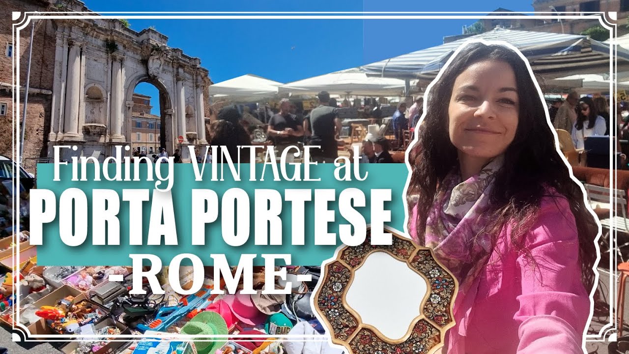 VINTAGE hunting at PORTA PORTESE market in ROME