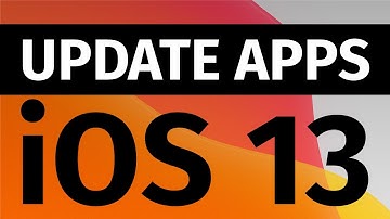 How to update apps iOS 13
