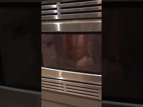 Microwave possessed by Satan - YouTube