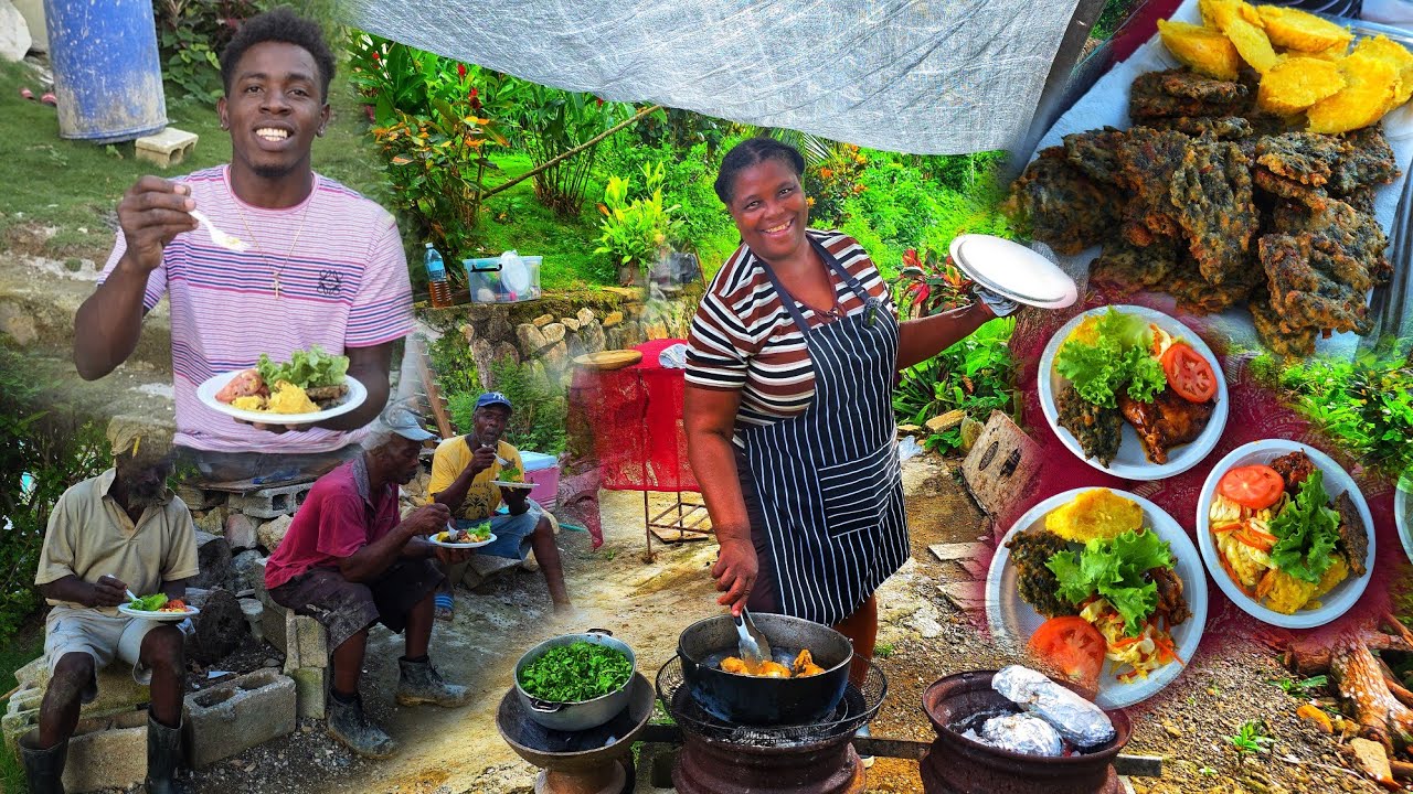 Menu Up Up today | callaloo filters,steam potatoes,pot roast chicken & stir fry vegetable 