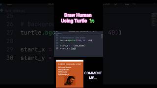 Draw Rajinikanth using Turtle 🐢  in Python #coding #programming #pythonprogramming
