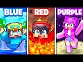 Surviving on ONE COLOR in Minecraft!