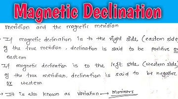 What Is Magnetic Declination | Compass Surveying | [HINDI]