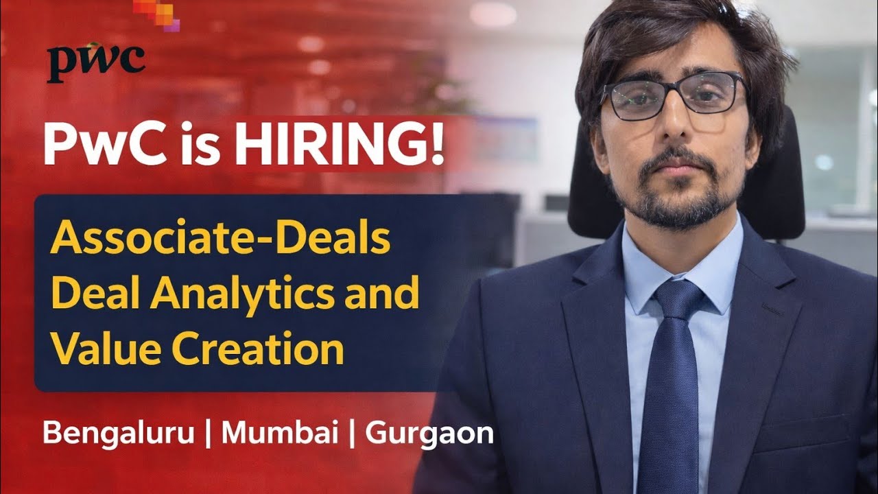 PwC Hiring Data Analyst | Deal Analytics Role | Apply Now 🔥 - YouTube