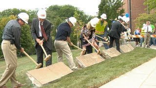 University and student leaders dedicate HUB renovation with sledgehammers instead of shovels
