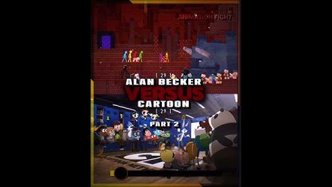 Alan Becker vs Cartoon | Part 2 | #alanbecker #cartoon #wisedit #vs #debate #edit