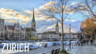 Zurich in December - An Aerial View in 4K