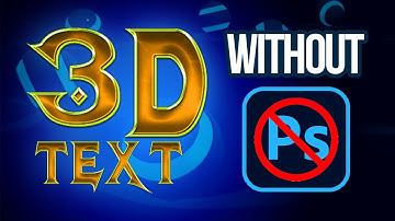 How To Create 3D TEXT WITHOUT PHOTOSHOP | 3D Text For Flyers