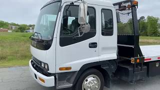 2001 Isuzu Cab Over Diesel Rollback/Wrecker 2 Car Tow Truck Manual shift 6 speed transmission 2001 Isuzu Rollback Value