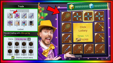 🤑I Lose 100M To spin On Random LOTTERY BOX how to become rich Blockman Go Skyblock