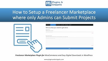How to Setup a Freelancer Marketplace where only the Admins can Create Projects?