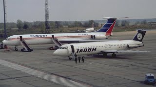 Flight operations at Berlin-Schönefeld Airport (SXF) in April 1991