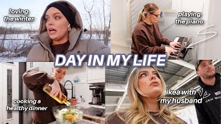 VLOG: shopping with my husband for home decor, playing the piano, healthy keto meal - day in my life