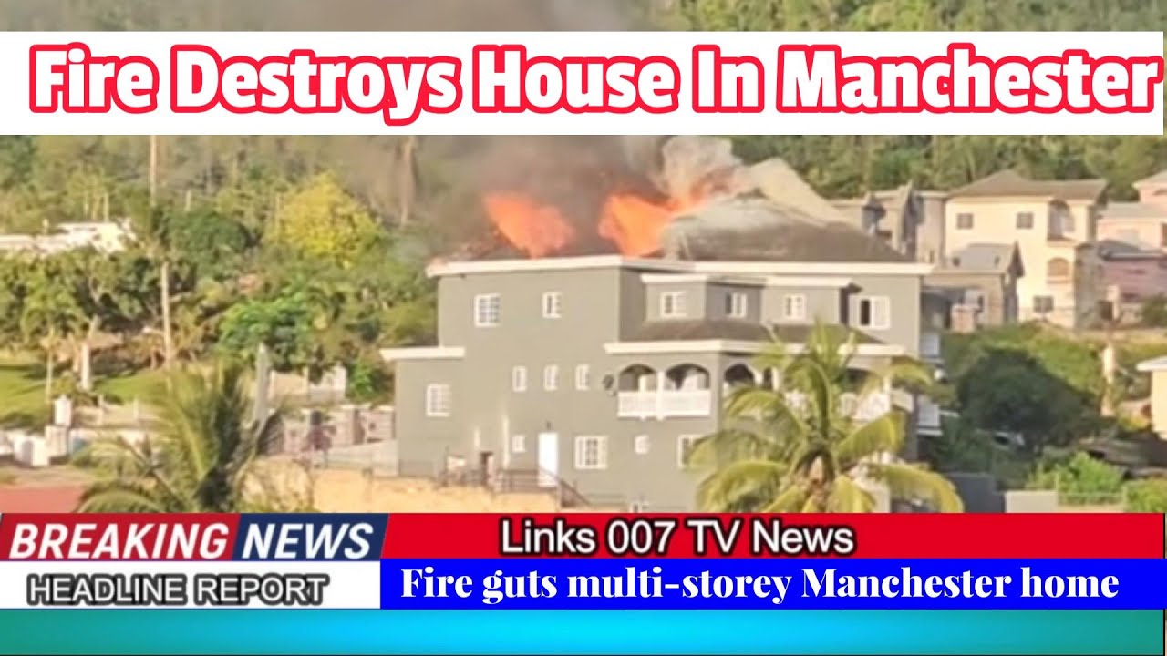 В деревне Хоуп, Манчестер, сгорел дом с 26 спальнями.