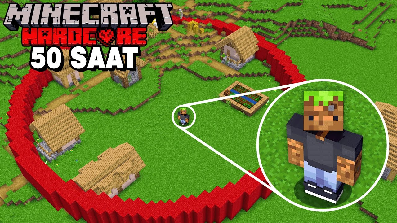 Bu ÇEMBERDEN Çıkmadan 50 SAAT GEÇİRDİM | Minecraft Hardcore