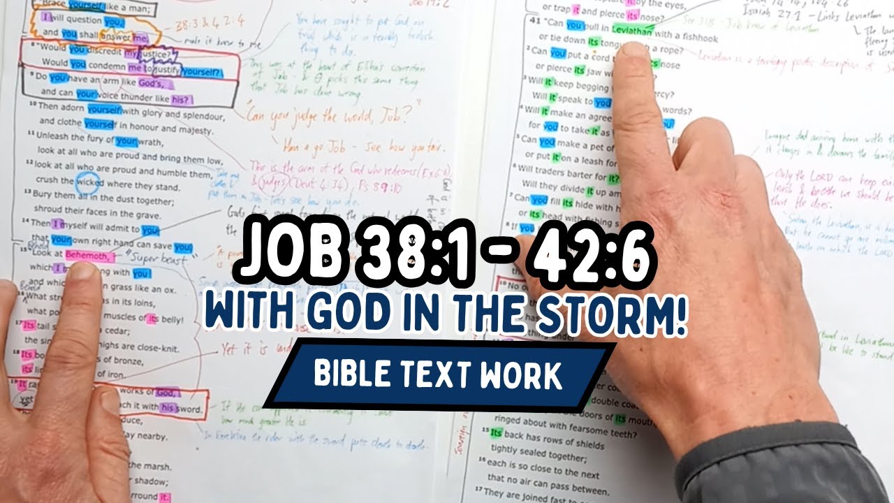 Job 38:1-42:6 // With God in the Storm! // Bible Text Work