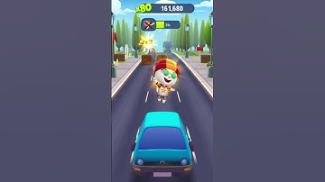 Skater Angela Funny Fails in Crash car - Talking Tom Gold Run shorts #talkingtom  #goldrun