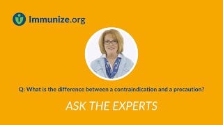 Ask the Experts: Contraindication versus Precaution