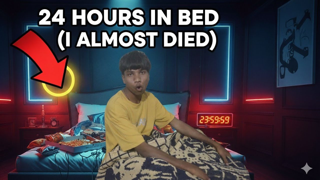 “I Spent 24 Hours in Bed Like MrBeast 😴 | Extreme Challenge!” - YouTube