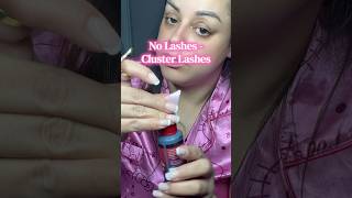 Tips on how to apply your own cluster lashes #lashextensions #clusterlashes #eyelashes