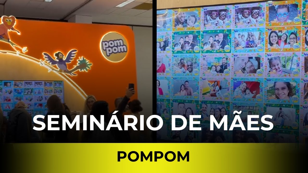 POMPOM - MURAL DE FOTOS COM IMPRESSÃO