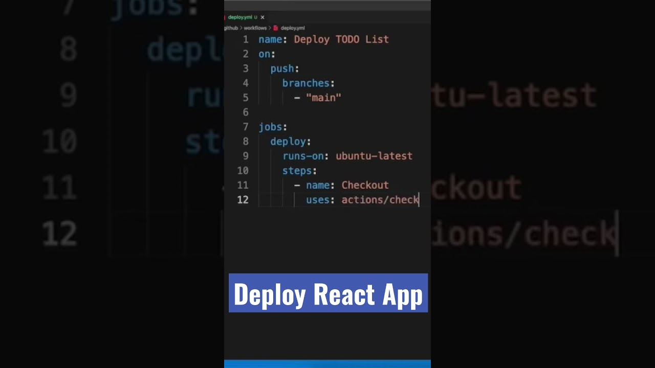 React App deployment using CICD 
