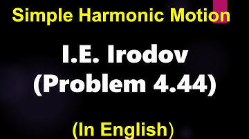 Physics I  Work and  Energy I Maximum elongation of chord I Irodov I Problem 1.139
