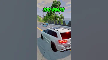 Jeep Grand Cherokee Vs Porta Potty In BeamNG Drive 