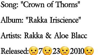 Rakaa - Crown of Thorns Ft. Aloe Blacc (Lyrics)