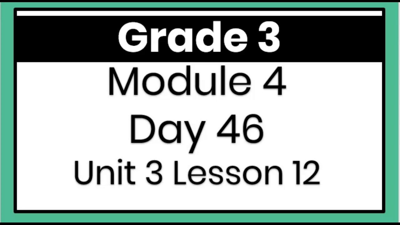 3rd Module 4 Day 46 Spanish Example - YouTube