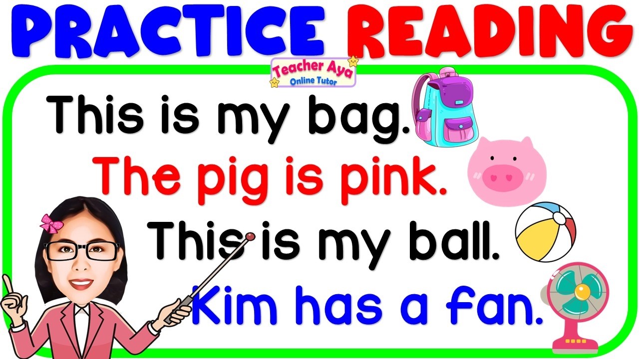 LEARN TO READ CVC Sentences | READING LESSON GRADE1 & 2 | READING ...