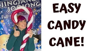 Easy Candy Cane Balloon Model