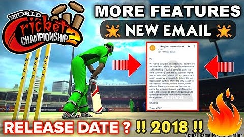 WCC2 Game New Email | More New Features Added Release Date? | 2020 Update In Hindi