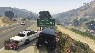 Grand Theft Auto V very funny, fun, epic, and cool police chase in a stolen black Hummer 🚓🚔🚨🔫😂😂😂😂