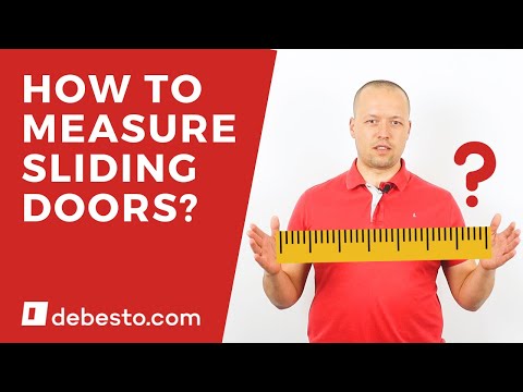 How to measure sliding doors correctly? Sliding doors installation complete guide