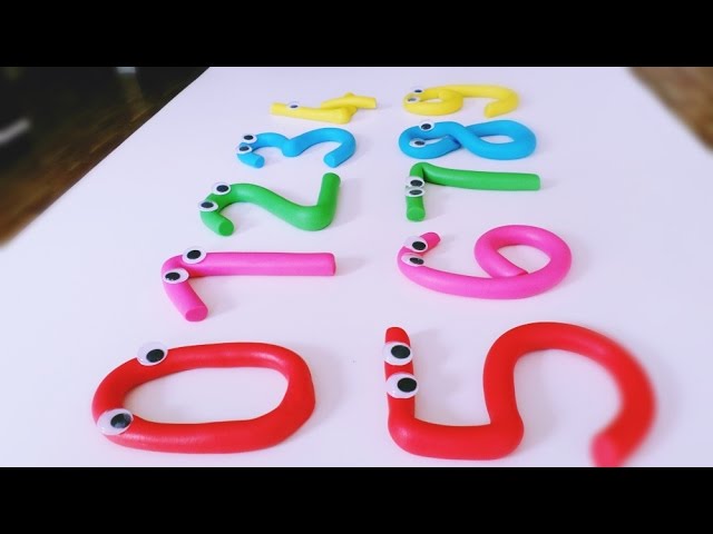 Play Doh Numbers 0 1 2 3 4 5 6 7 8 9 Learn To Count With Play Doh Numbers Youtube