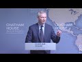 French Economy Minister Bruno Le Maire's speech: 