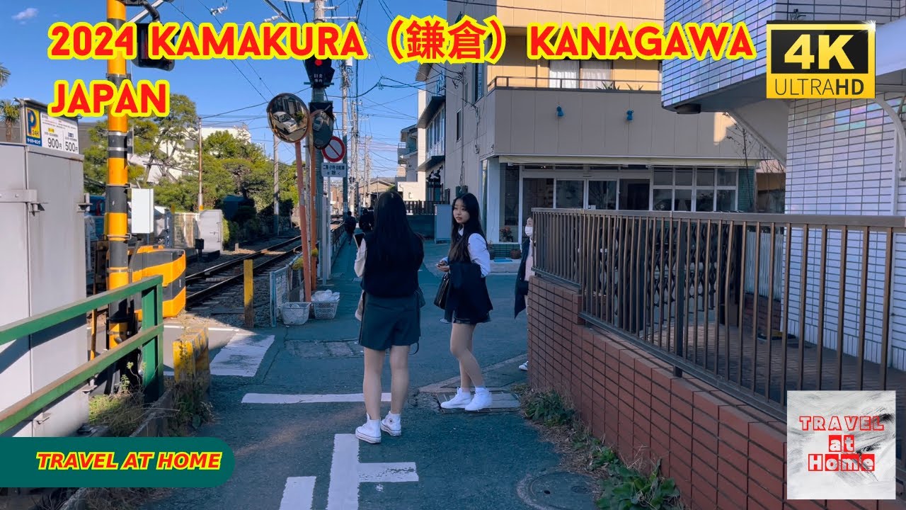 4k hdr japan travel 2024  Walk in KamakuraKanagawa japan   Relaxing Natural City ambience