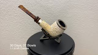 Time-Lapse of IMP Meerschaum Rusticated Billiard (One Month)