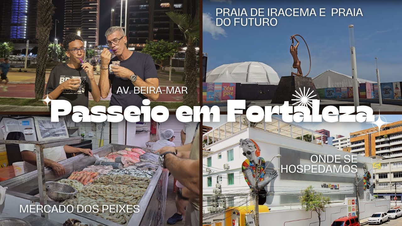 Passeio em Fortaleza (Praia do Futuro, Praia de Iracema e Av.Beira-Mar)