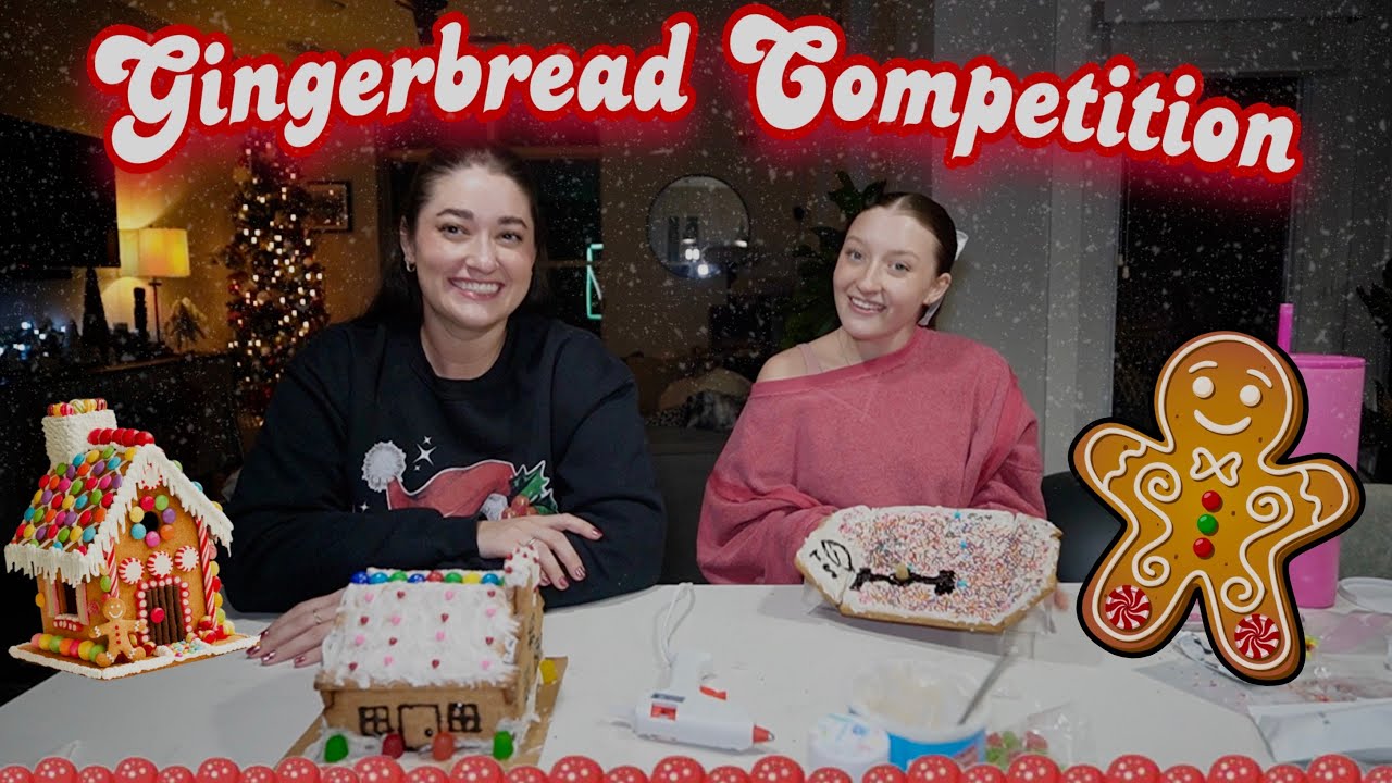 ANNUAL GINGERBREAD COMPETITION!!! this year doesn’t go as expected 👀 VLOGMAS DAY 11
