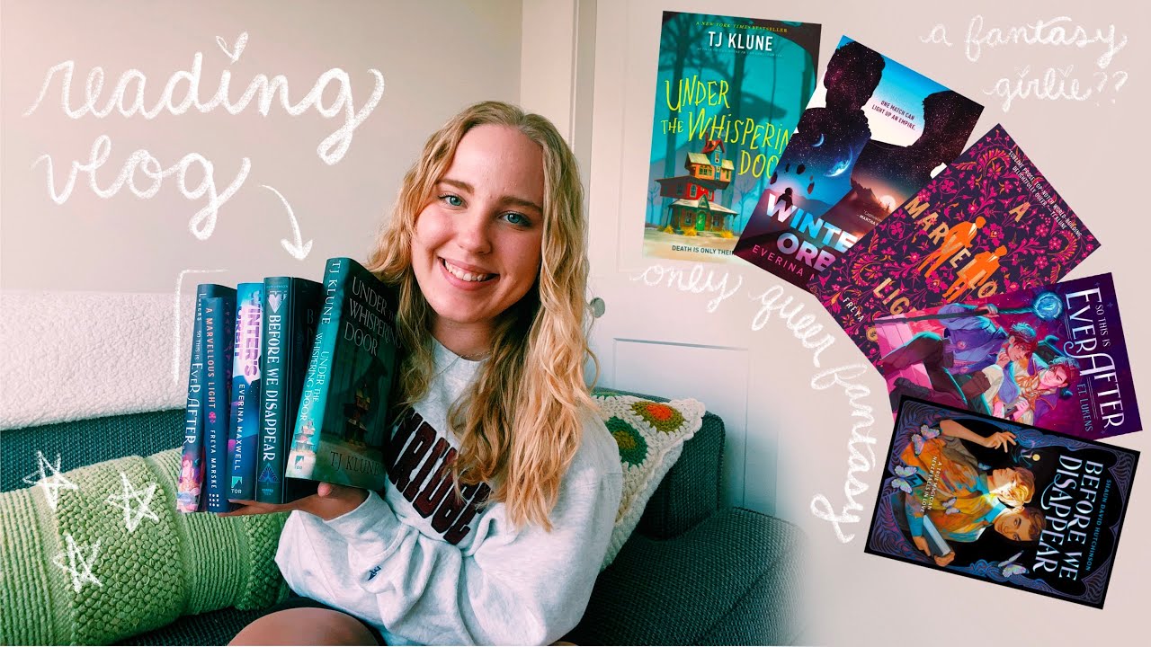 reading 5 queer sff books 🚀🗡️✨ *spoiler alert... i LOVED THEM ALL* | reading vlog