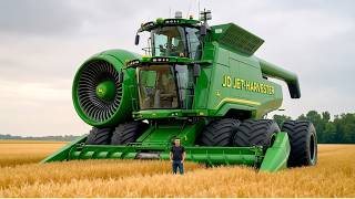 Modern Agriculture Machines Operating at Peak Efficiency
