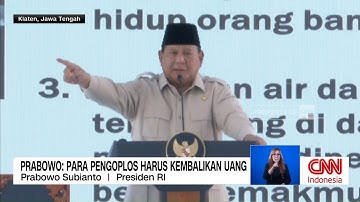 Presiden Prabowo Marah Soal Beras Oplosan