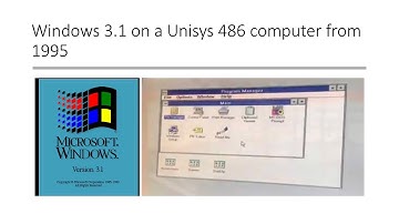 Installing Windows 3.1 on a small Unisys 486 Computer from 1995 - LPR